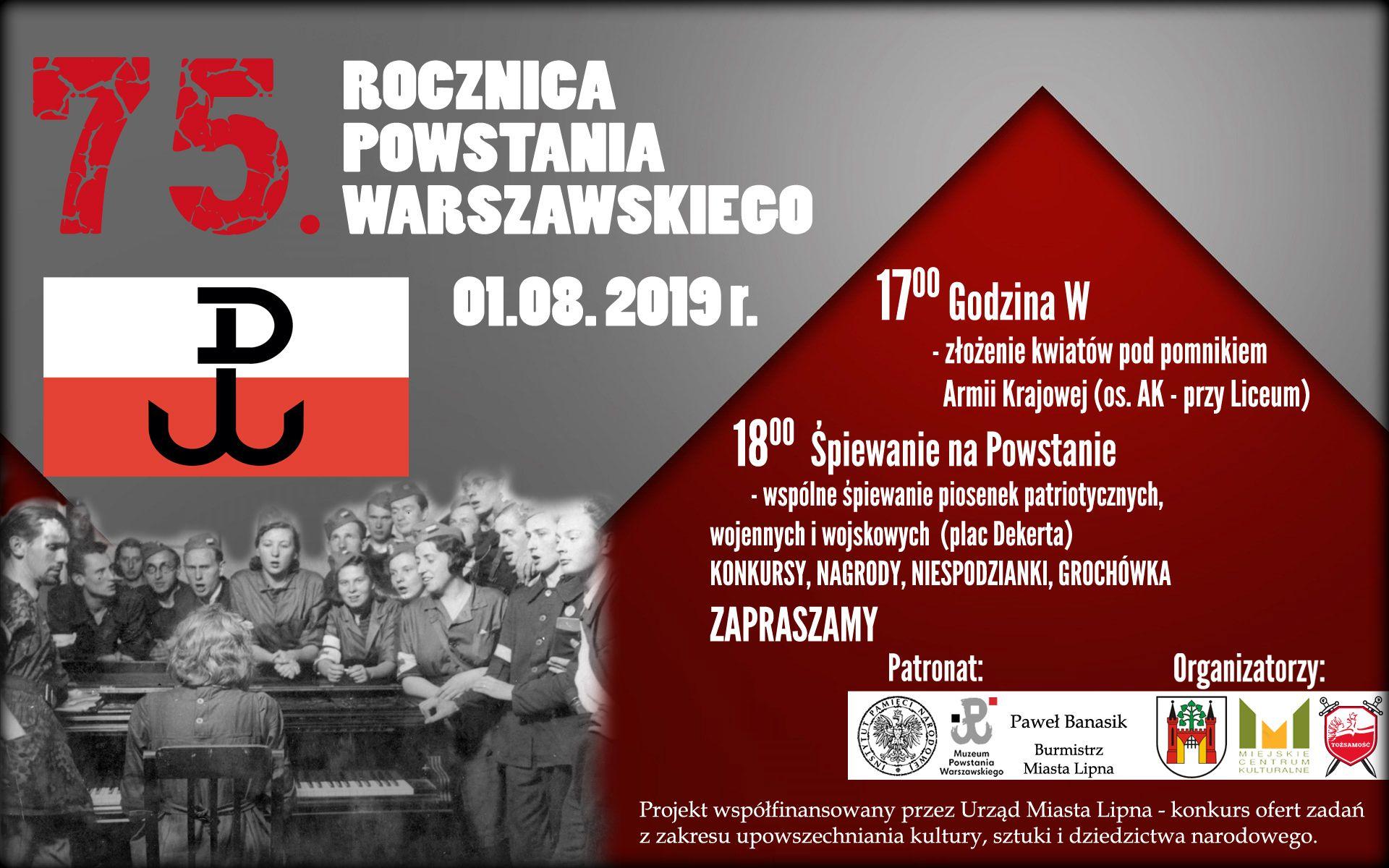 75. rocznica wybuchu Powstania Warszawskiego