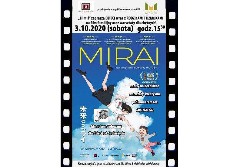 Familijny Klub Filmowy „Filmiś” zaprasza na „Mirai” - film animowany nominowany do Oscara