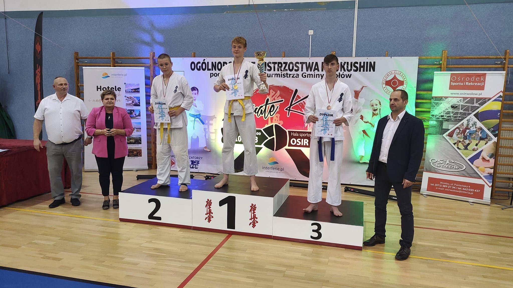 Zdj. nr. 1. VI Ogólnopolskie Mistrzostwa Karate Kyokushin - 21 października 2023 r., Wolów