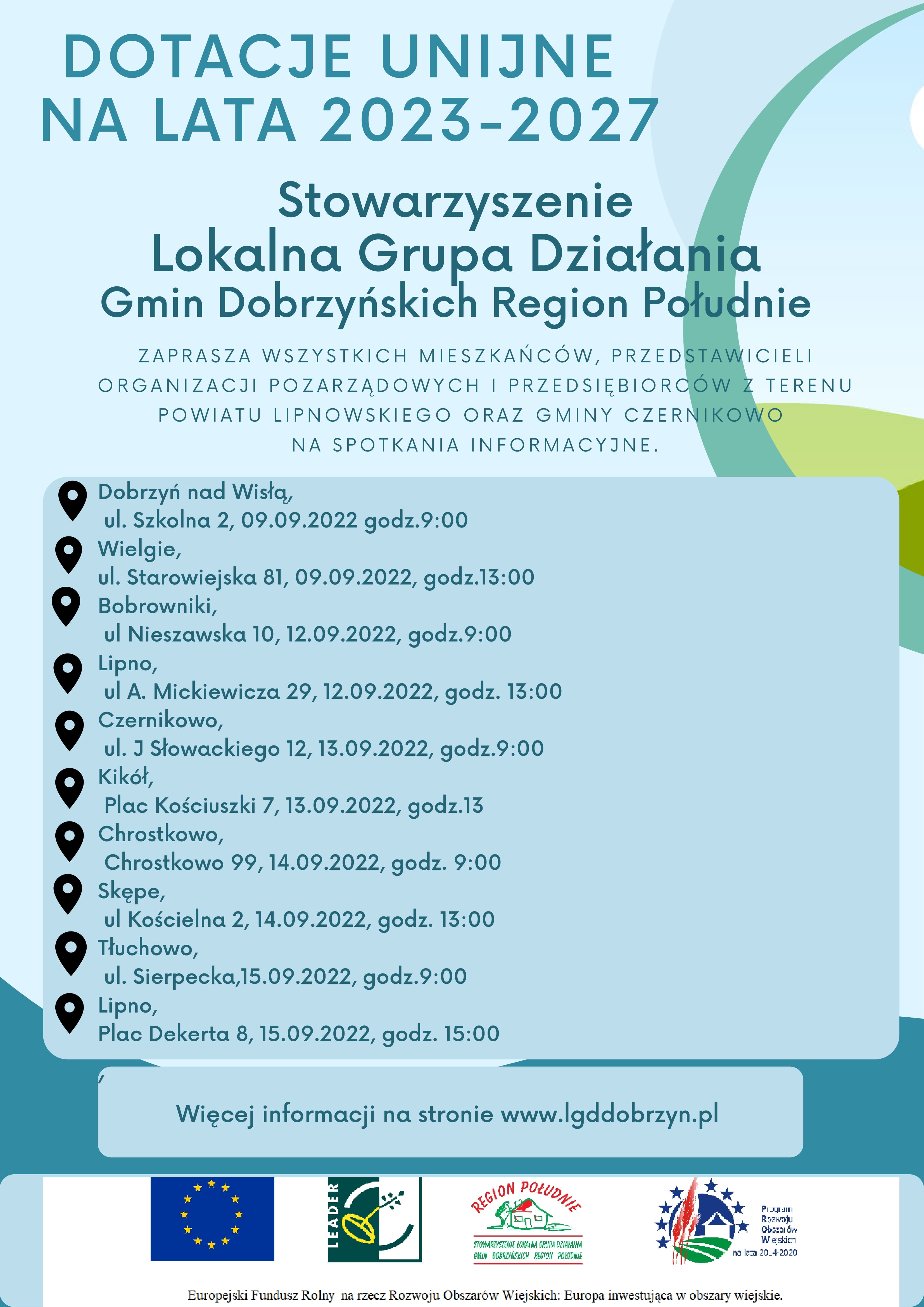 Plakat informacyjny LGD