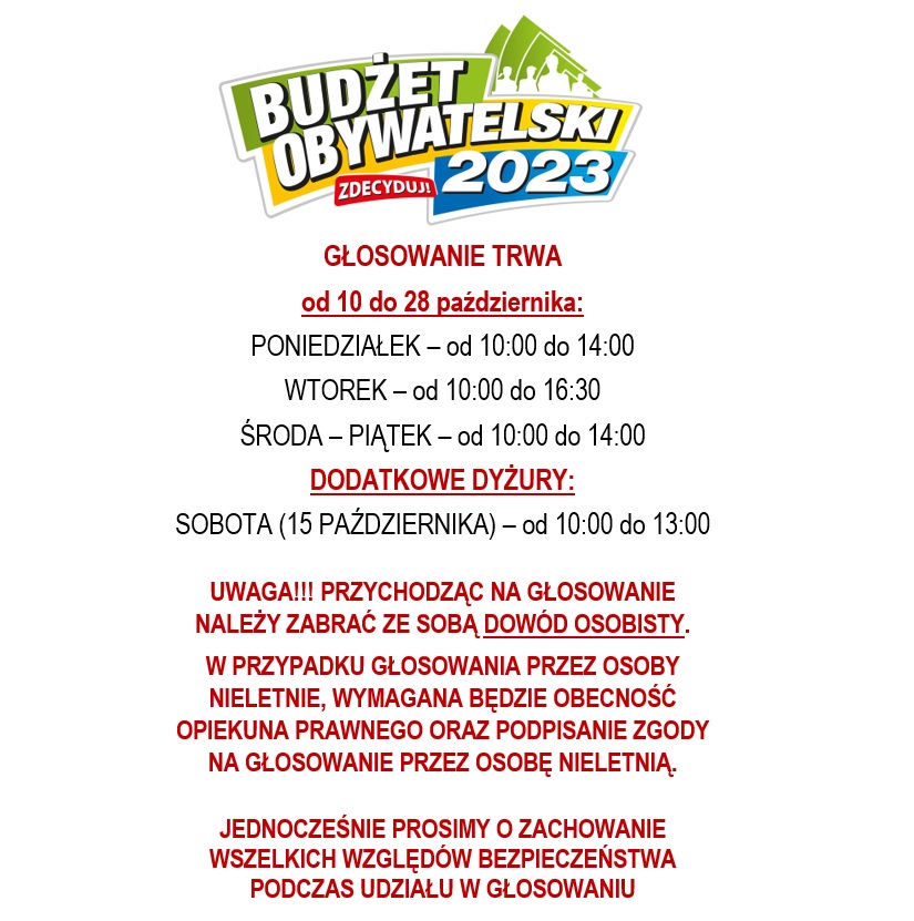 Baner Budżetu Obywatelskiego 2023 (treść w rozwinięciu wiadomości)
