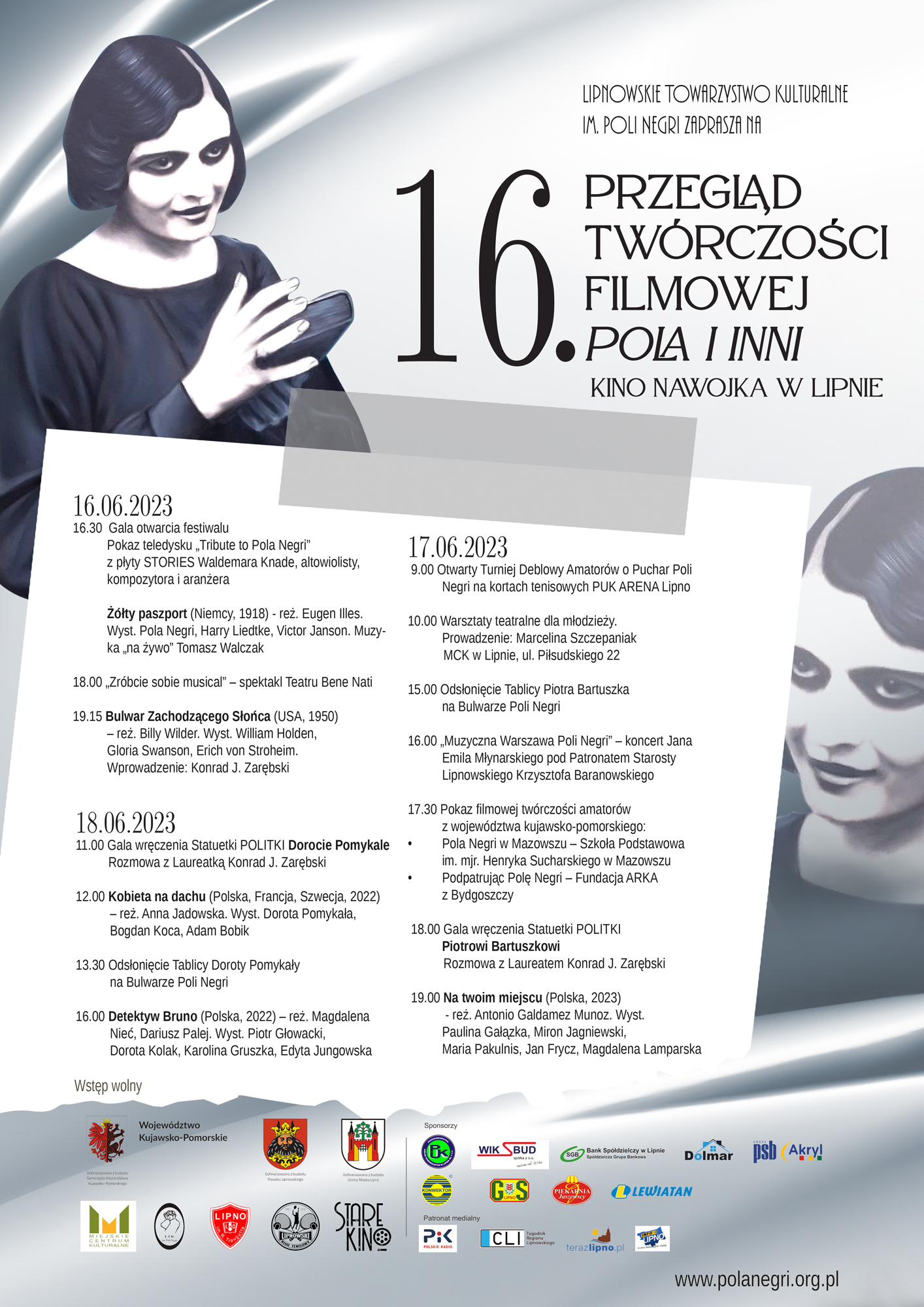 Plakat wydarzenia 16. Przegląd Twórczości Filmowej „Pola i inni” 