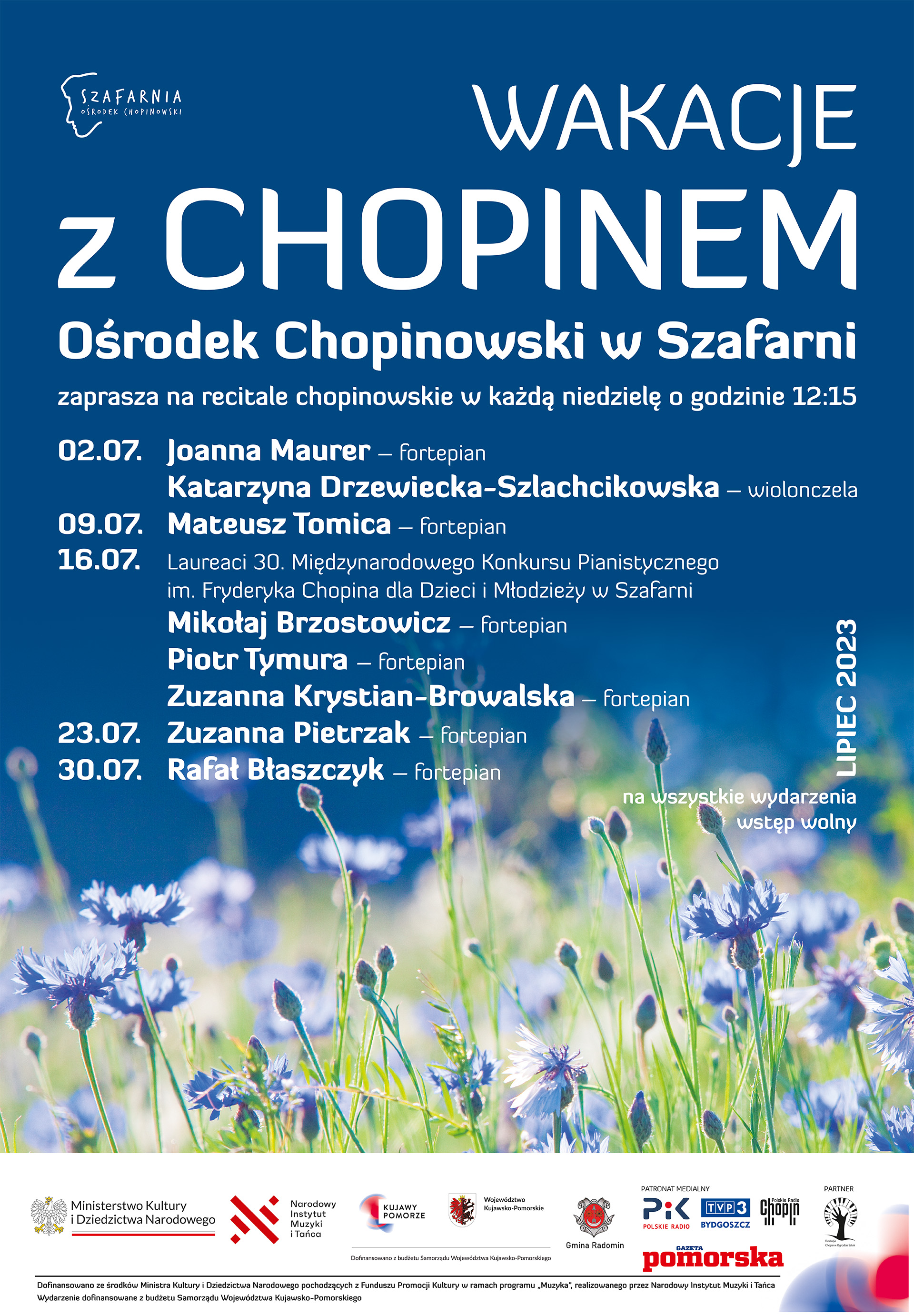 Plakat wydarzenia - Wakacje z Chopinem