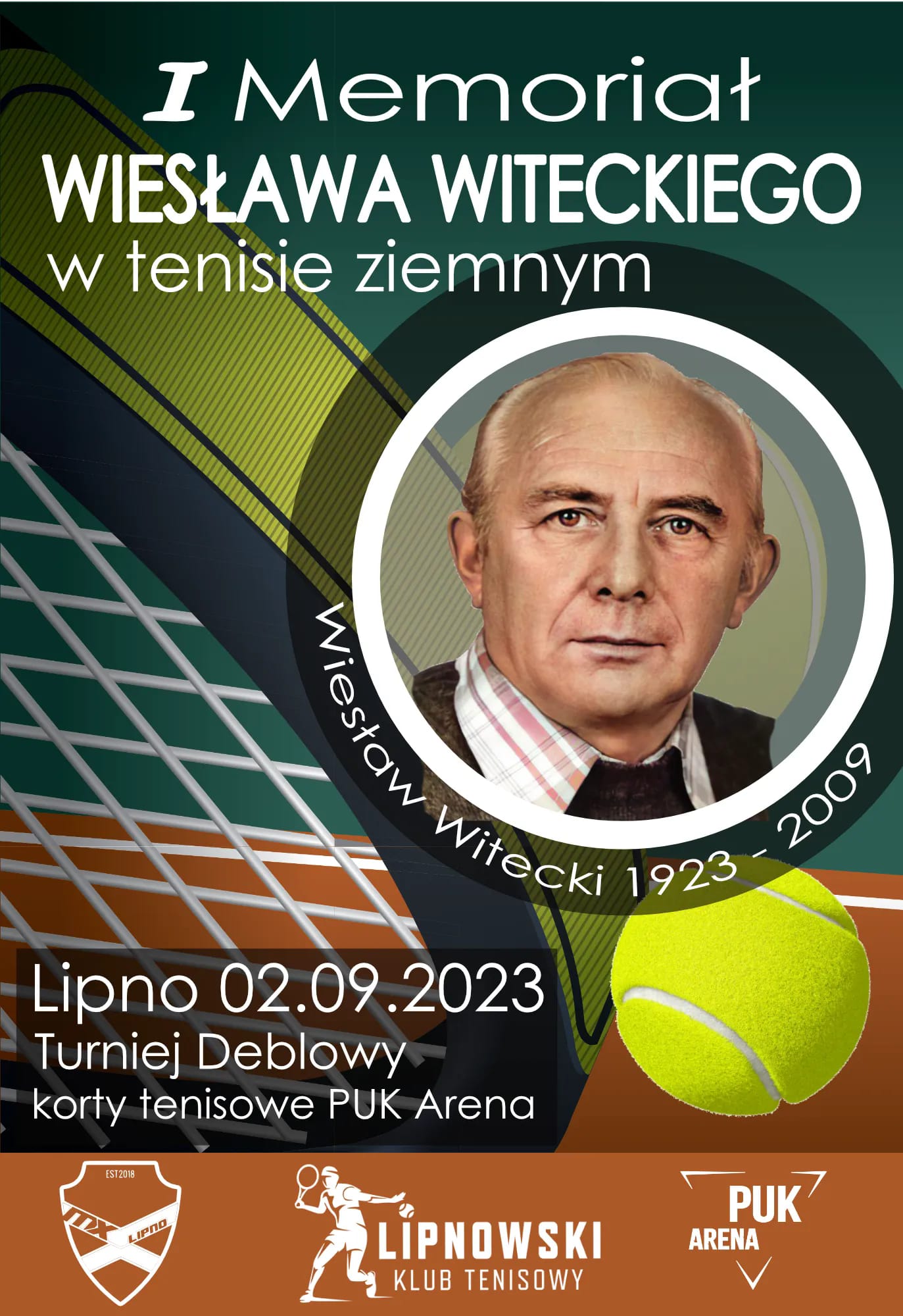 Plakat wydarzenia - turniej tenisowy