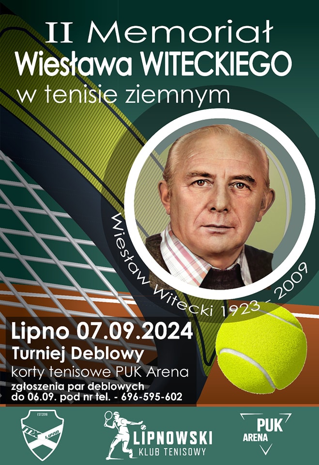 Plakat wydarzenia - turniej tenisa ziemnego