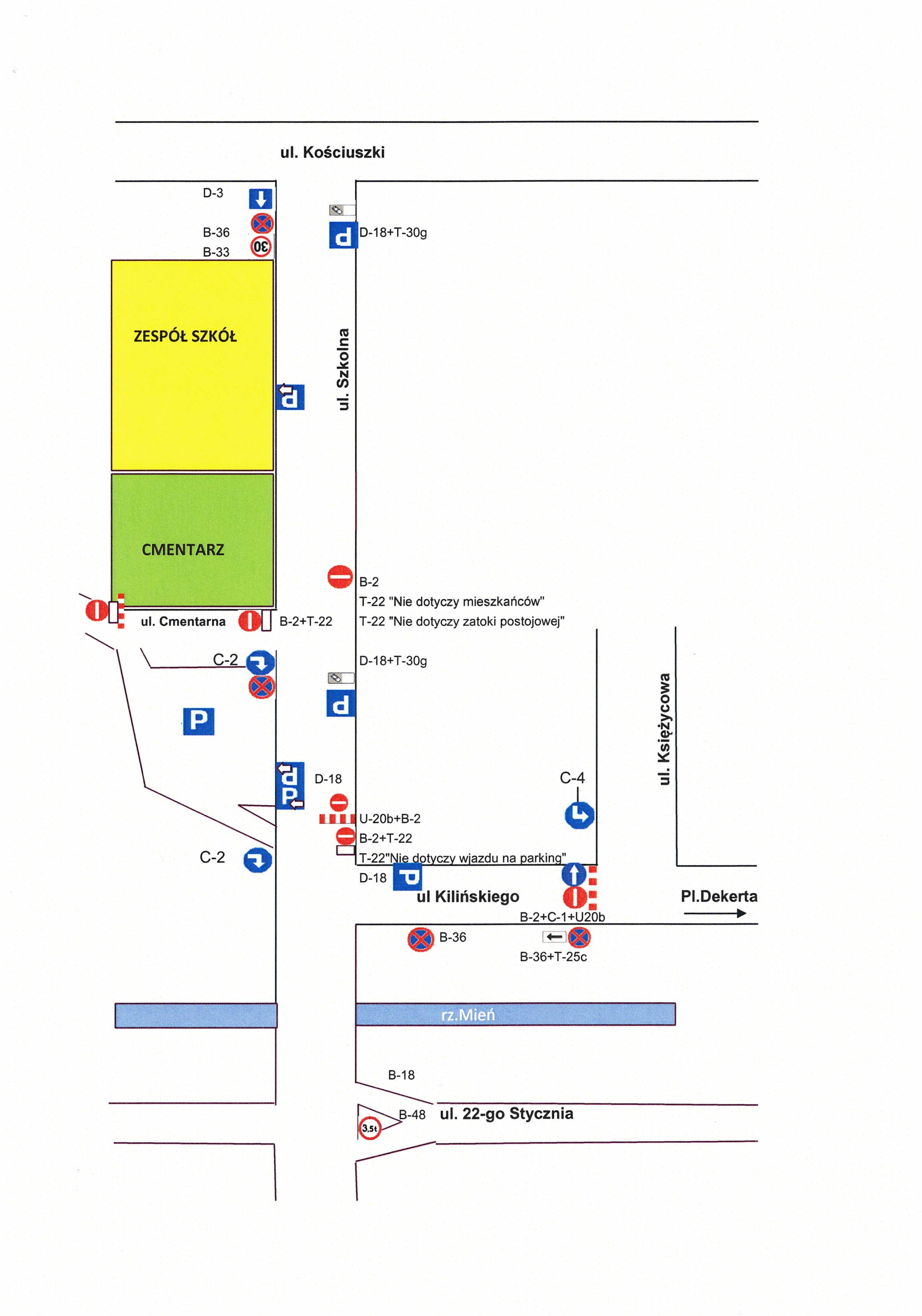 mapa zmiany organizacji ruchu