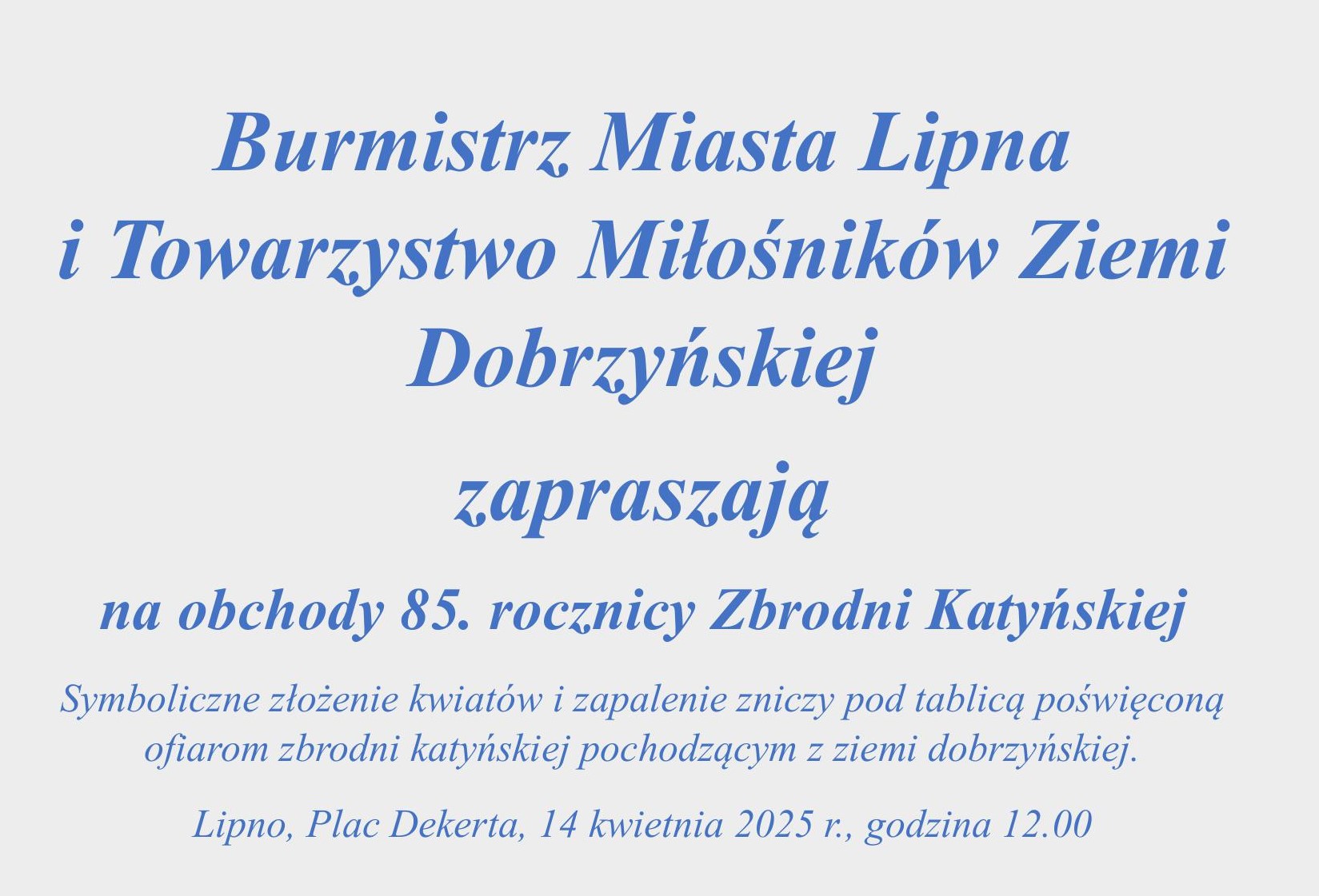 zaproszenia - tekst poniżej grafiki