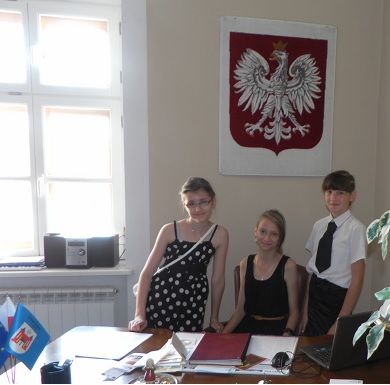 Lipnowscy uczniowie w ratuszu