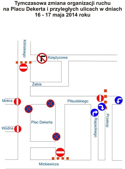 Dekerta w sobotę będzie zamknięte