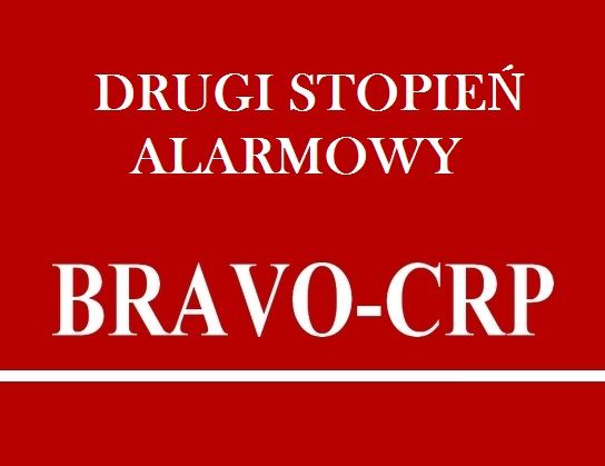 Przedłużenie stopni alarmowych BRAVO oraz CHARLIE-CRP