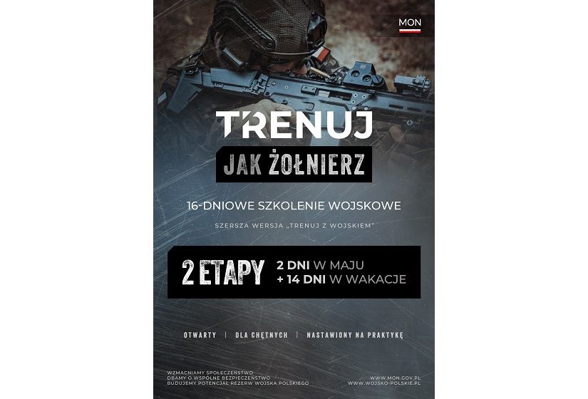 „Trenuj jak żołnierz” - najnowszy projekt szkoleń dla ochotników