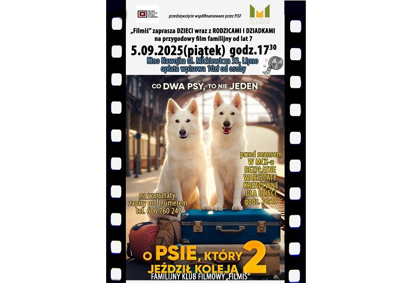Familijny Klub Filmowy „Filmiś” zaprasza na warsztaty i film