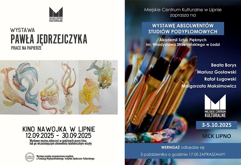 Zaproszenia na wystawę i wernisaż