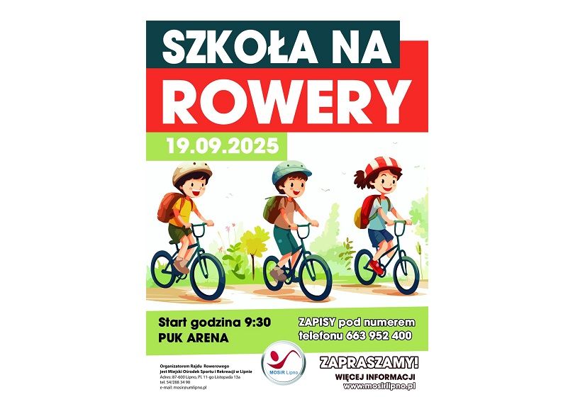 Rajd Rowerowy - Szkoła na Rowery