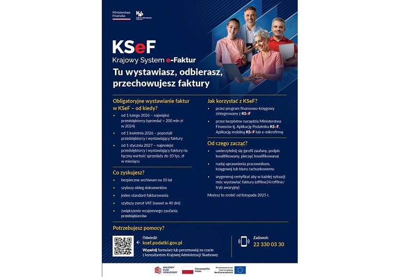 Krajowy System e-Faktur (KSeF) - informacja Krajowej Administracji Skarbowej