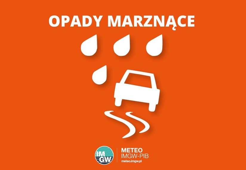 Ostrzeżenia meteorologiczne: Opady marznące