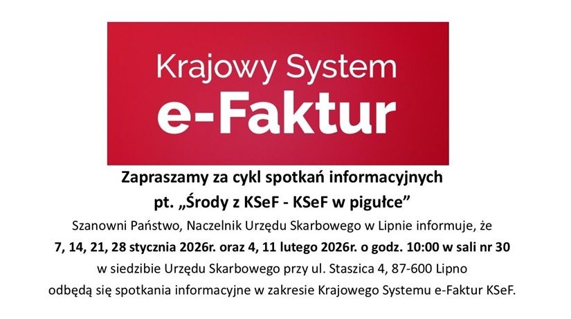 Środy z KSeF - cykl spotkań informacyjnych