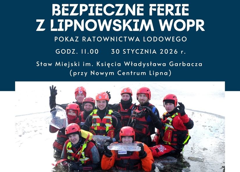 Bezpieczne ferie z lipnowskim WOPR