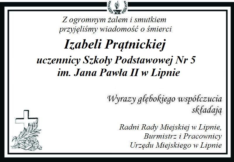 Z głębokim żalem zawiadamiamy...