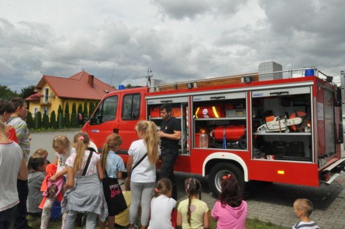 Zdj. nr. 50. Wizyta w Komendzie Państwowej Straży Pożarnej i Komendzie Powiatowej Policji