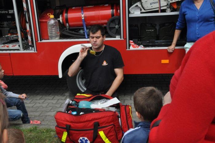 Zdj. nr. 60. Wizyta w Komendzie Państwowej Straży Pożarnej i Komendzie Powiatowej Policji