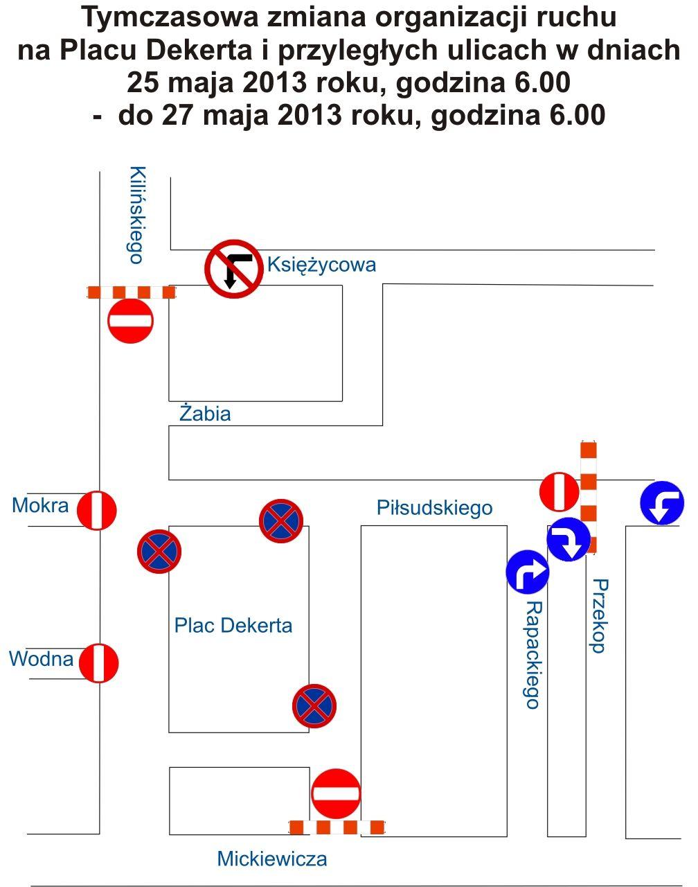 W sobotę utrudnienia w centrum