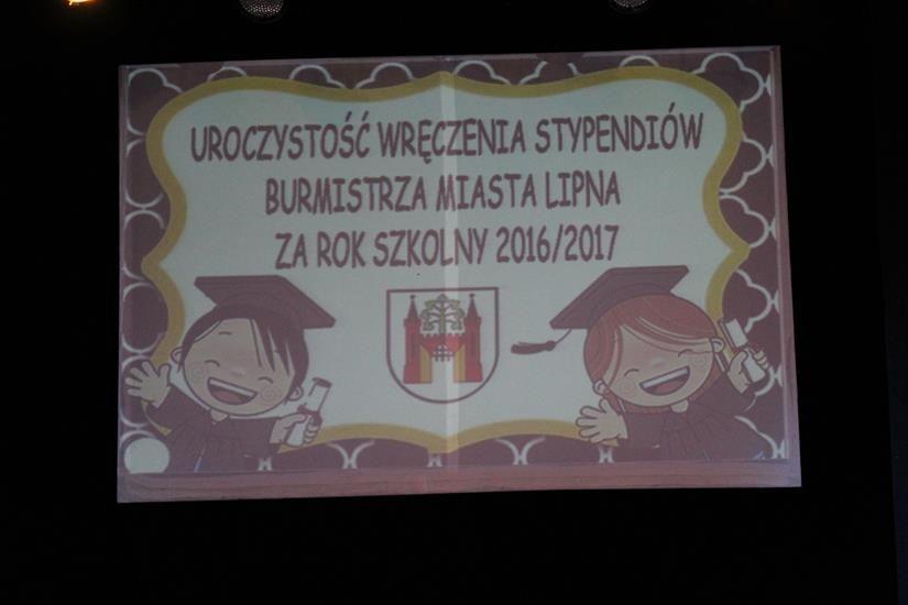 Zdj. nr. 1. Stypendium Burmistrza Miasta Lipna za rok 2016/2017