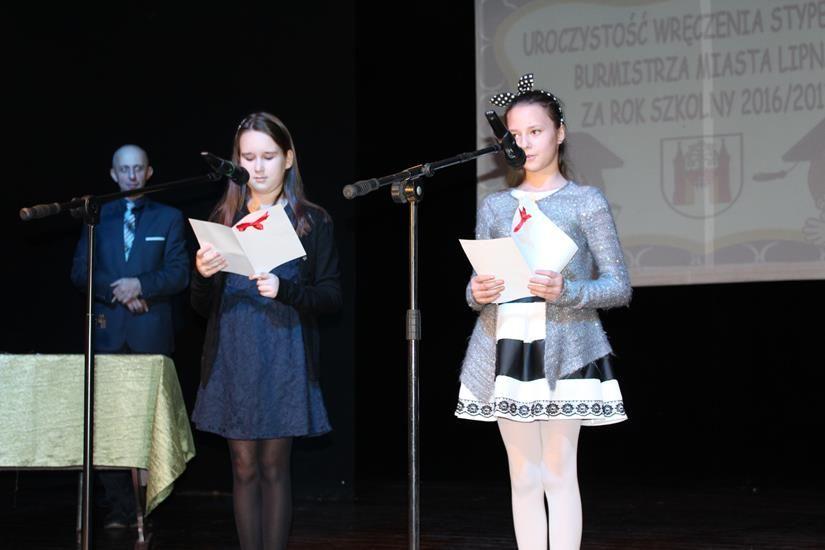 Zdj. nr. 14. Stypendium Burmistrza Miasta Lipna za rok 2016/2017