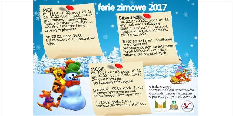 Ferie zimowe 2017