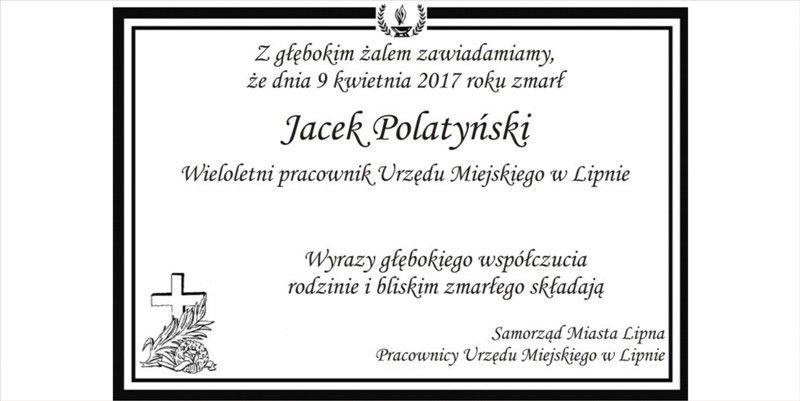 Z głębokim żalem zawiadamiamy...