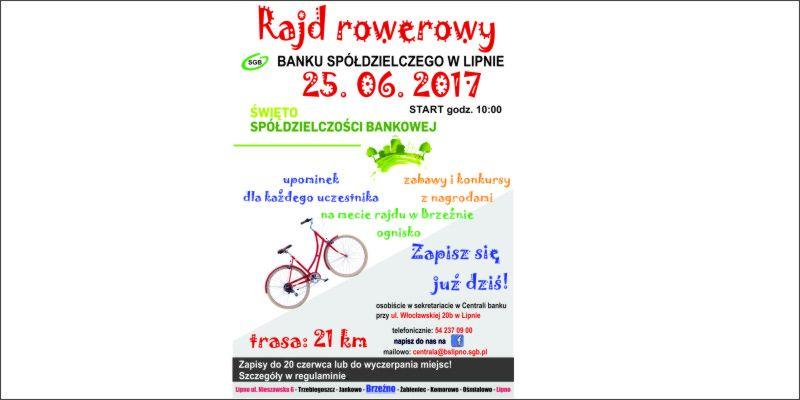 Rajd rowerowy Banku Spółdzielczego w Lipnie