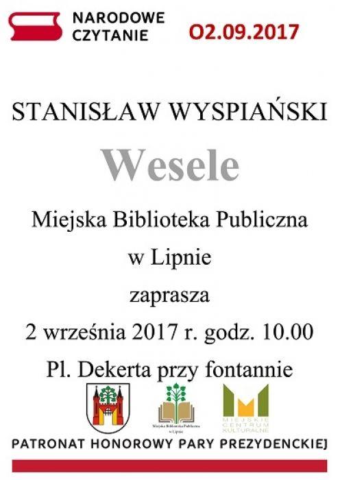 Narodowe Czytanie 2017 w Lipnie