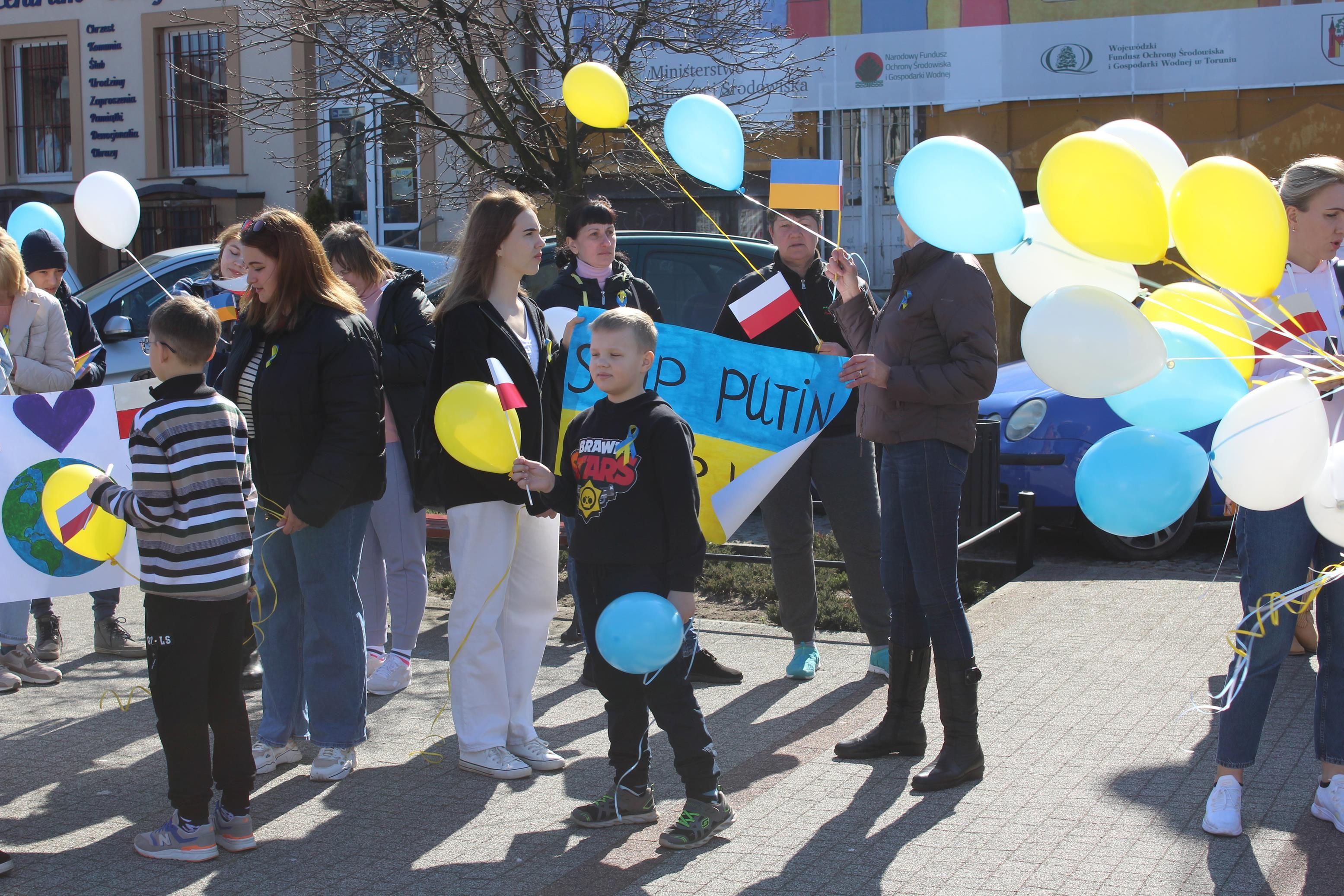 Zdj. nr. 2. Spotkanie na rzecz solidarności z narodem ukraińskim - 24 marca 2022 r.