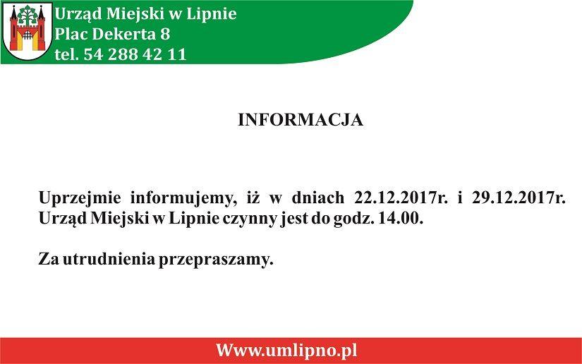 Informacja dla mieszkańców