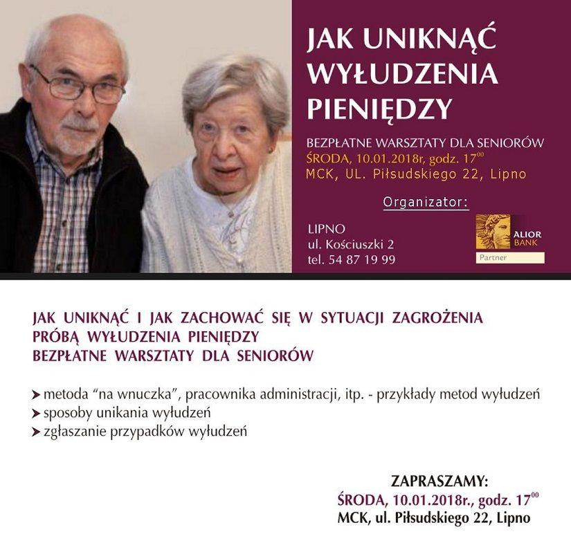 Jak uniknąć wyłudzenia pieniędzy - warsztaty dla Seniorów