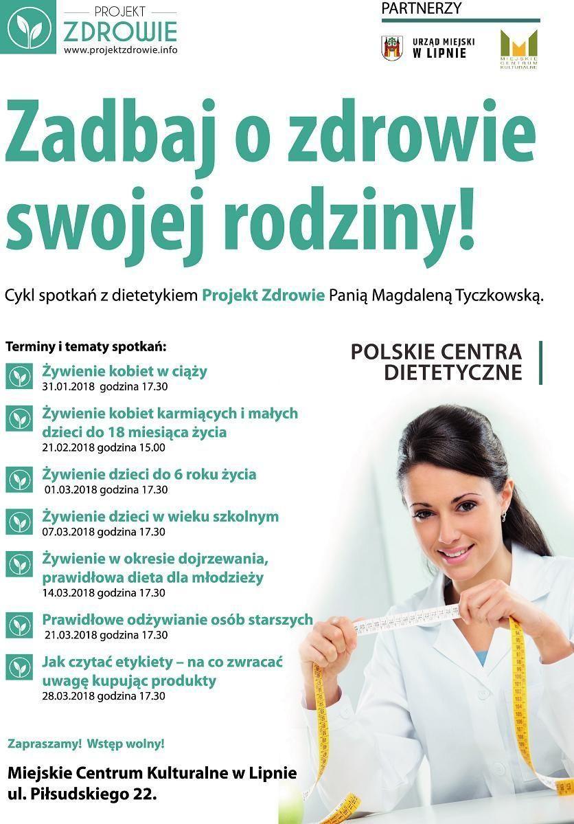 Zadbaj o zdrowie swojej rodziny - spotkania z dietetykiem