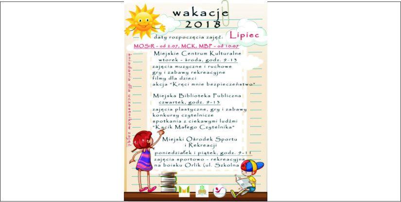 Wakacje 2018