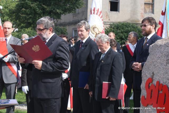 Zdj. nr. 16. Odsłonięcie obelisku XXX-lecia Solidarności - 5 września 2010