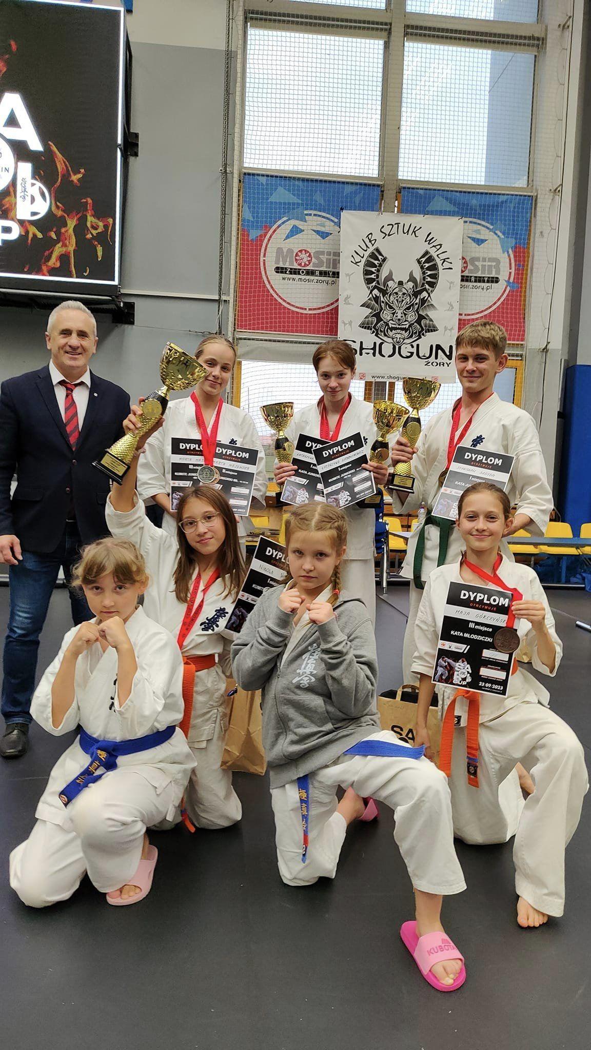 Zdj. nr. 1. Turniej Karate Kyokushin SARI CAP - 23 września 2023 r., Żory