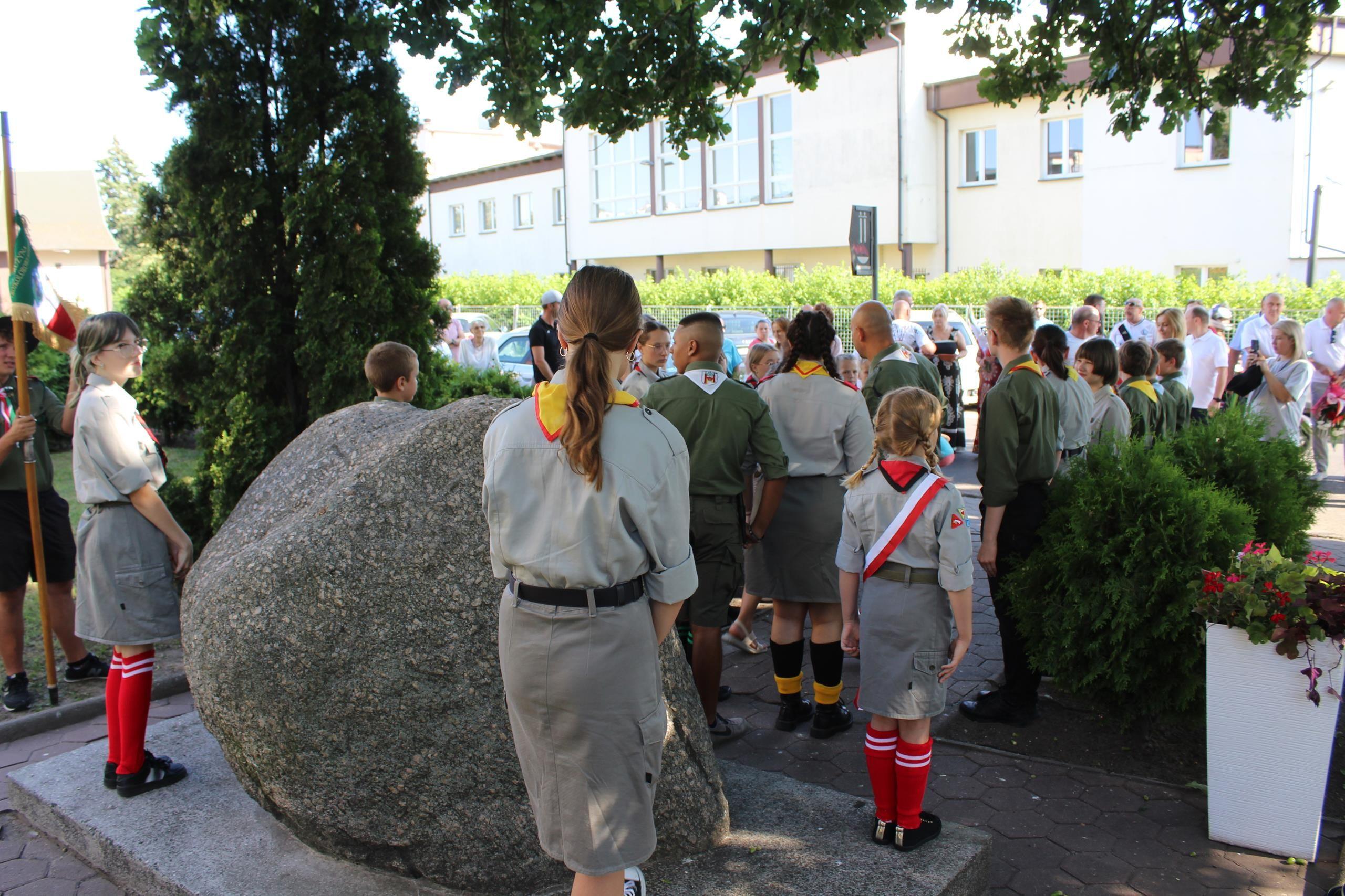 Zdj. nr. 2. Lipnowskie obchody 80. rocznicy wybuchu Powstania Warszawskiego - 1 sierpnia 2024 r.