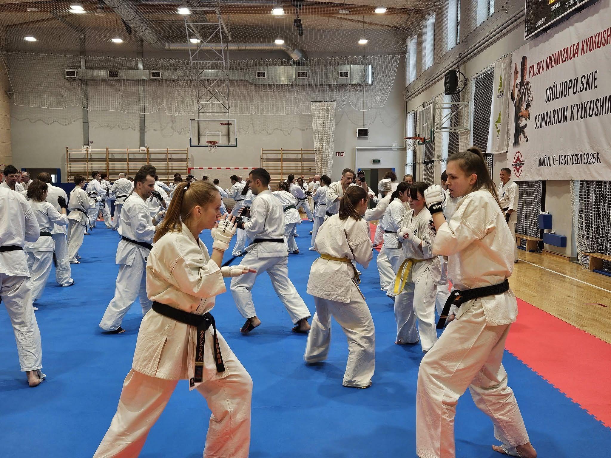 Zdj. nr. 1. Ogólnopolskie Seminarium Karate Kyokushin - 10-12.01.2025 r., Kraków