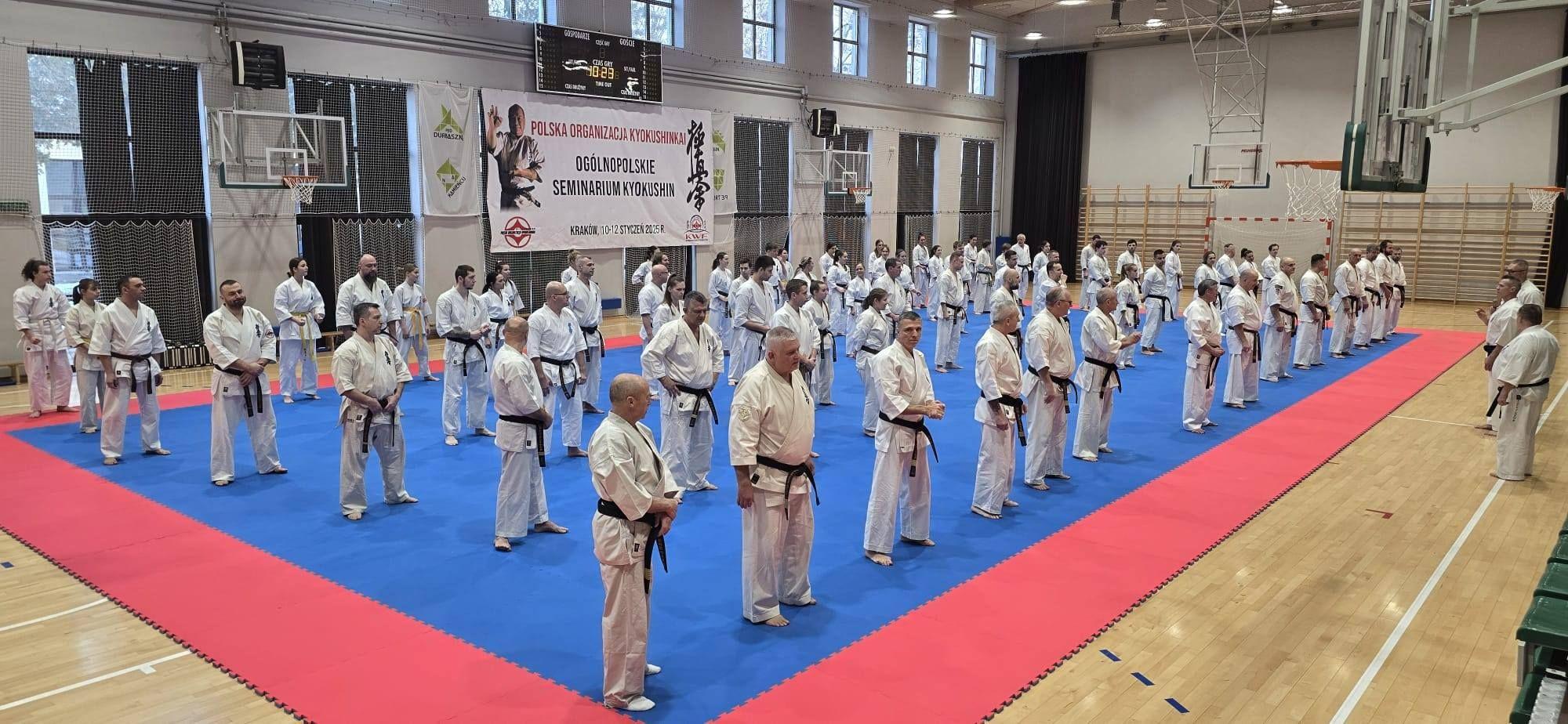 Zdj. nr. 3. Ogólnopolskie Seminarium Karate Kyokushin - 10-12.01.2025 r., Kraków