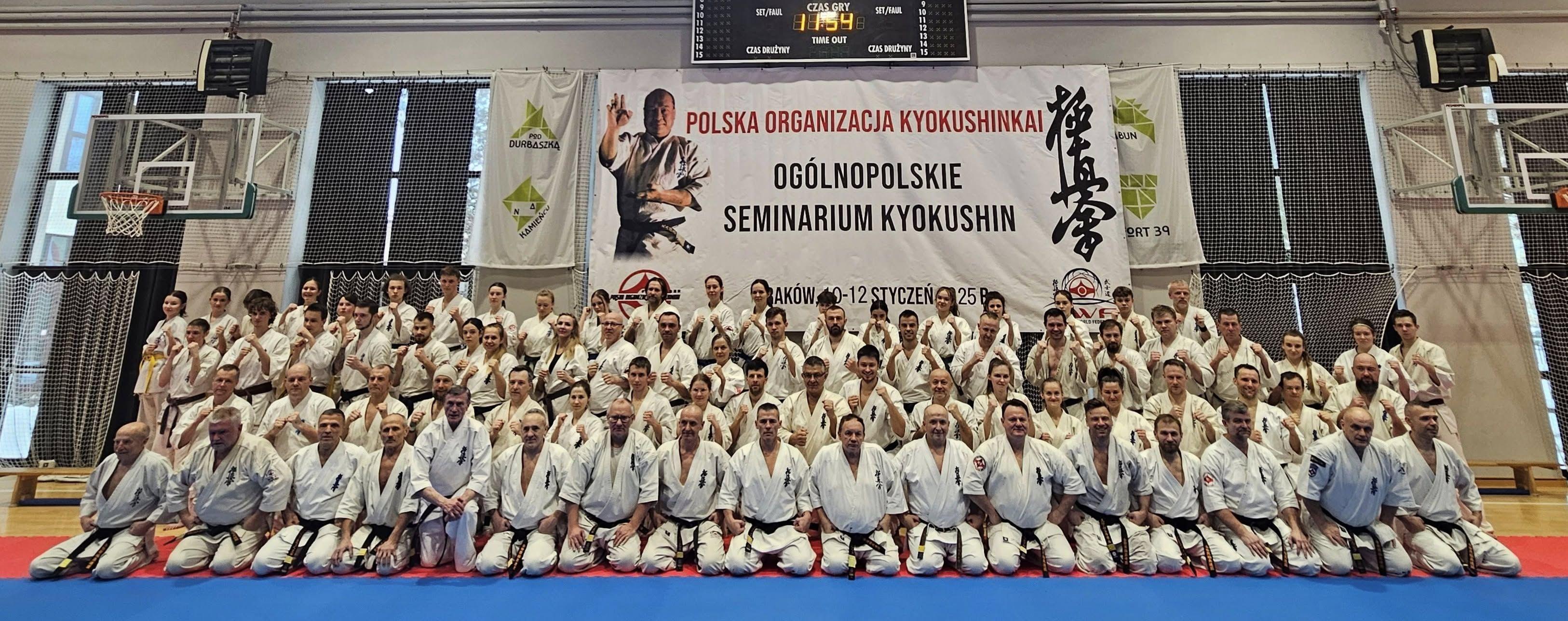 Zdj. nr. 5. Ogólnopolskie Seminarium Karate Kyokushin - 10-12.01.2025 r., Kraków