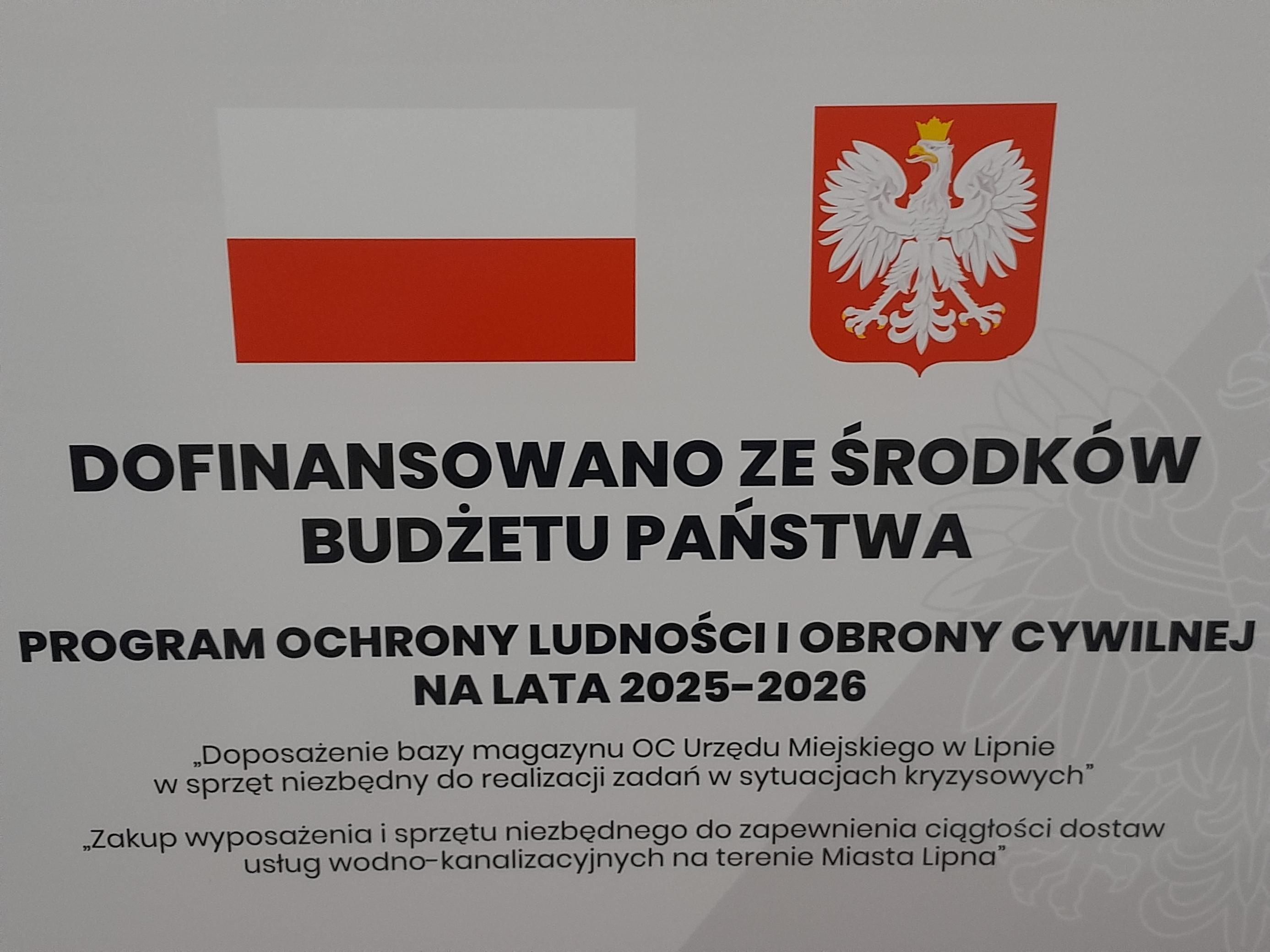 Zdj. nr. 15. Zakupy w ramach Programu Ochrony Ludności i Obrony Cywilnej na lata 2025-2026