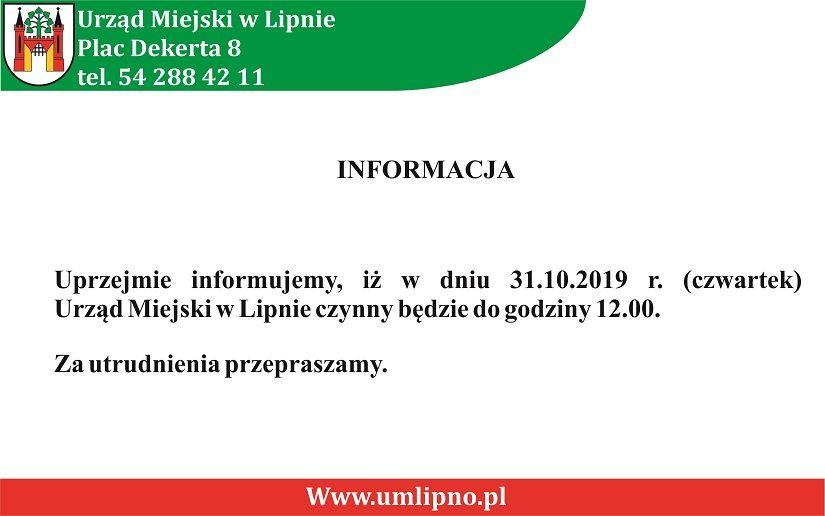 Informacja dla mieszkańców