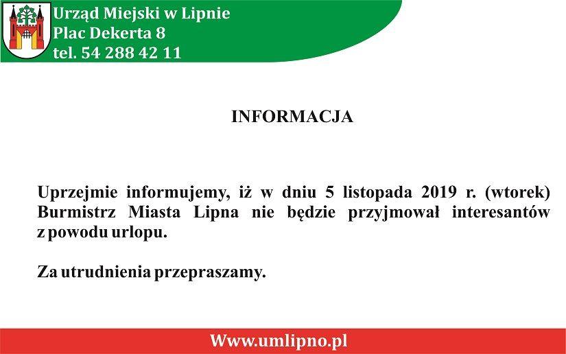 Informacja dla mieszkańców