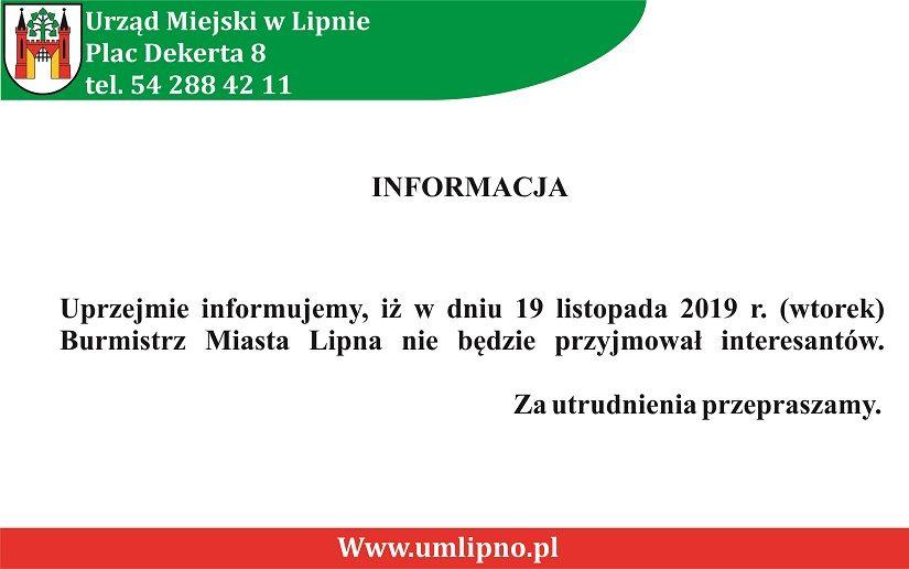 Informacja dla mieszkańców