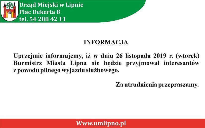 Informacja dla mieszkańców