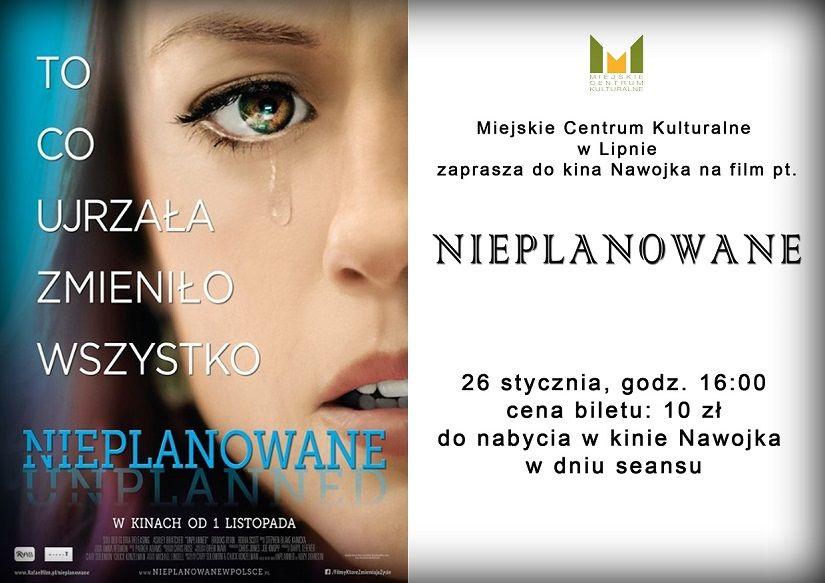 Kino Nawojka zaprasza na film Nieplanowane