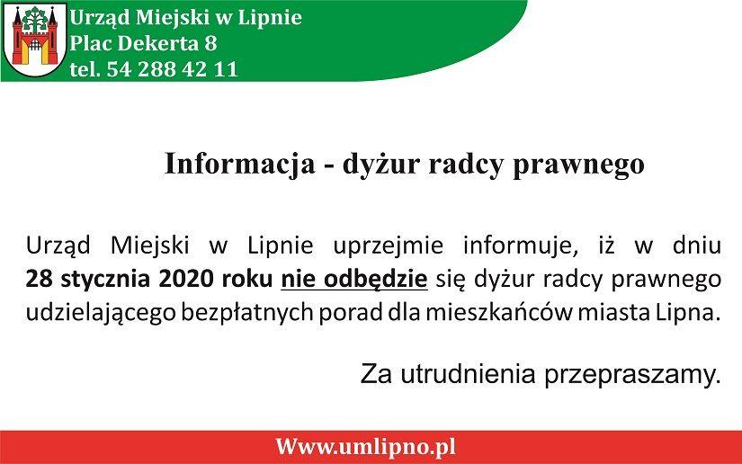 Informacja- bezpłatne porady prawne